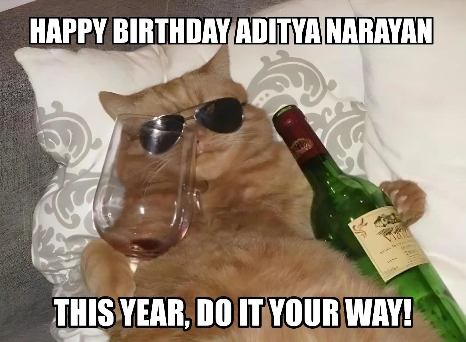 Happy Birthday Aditya narayan This Year Do It Your Way Meme